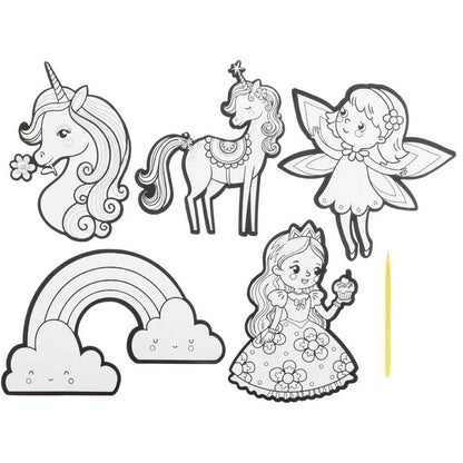 Set 5 autocolante razuibile 15 cm Grafix GR220017