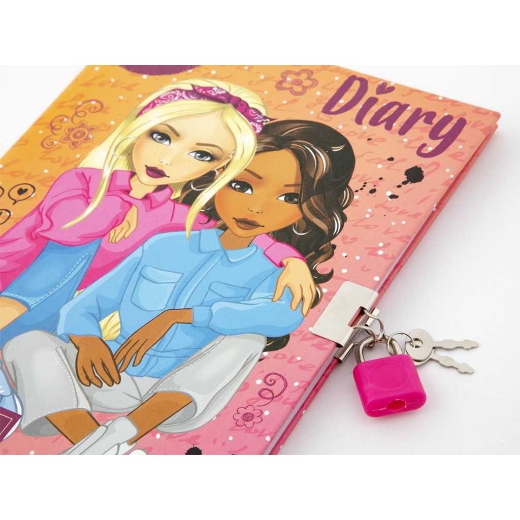 Jurnal Besties A5 cu Cheie si Lacat - 60 de Foi, Hartie Roz Liniata Grafix GR140029