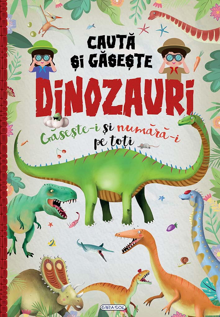 Cauta si gaseste dinozauri - Gaseste-i si numara-i pe toti