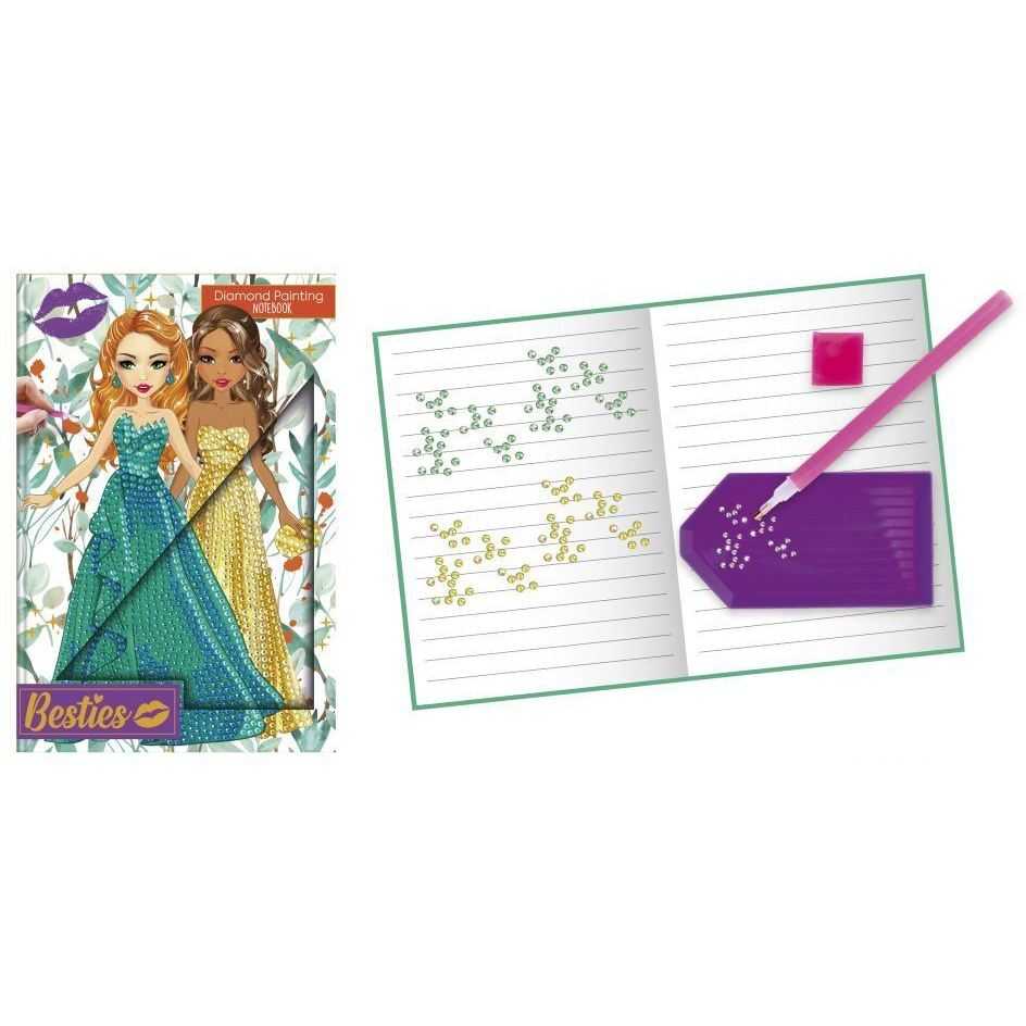 Agenda Besties A5 cu Diamond Painting Grafix GR140008