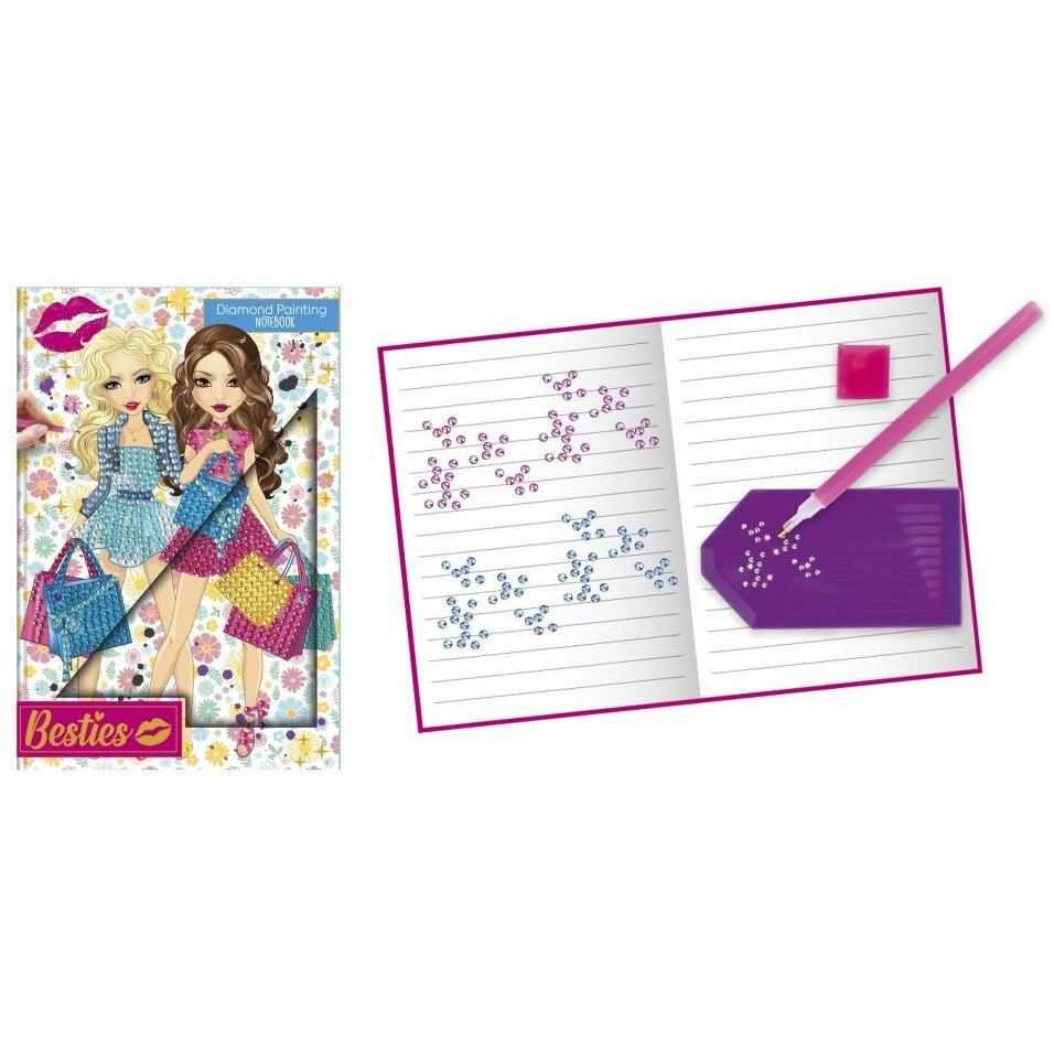 Agenda Besties A5 cu Diamond Painting Grafix GR140008