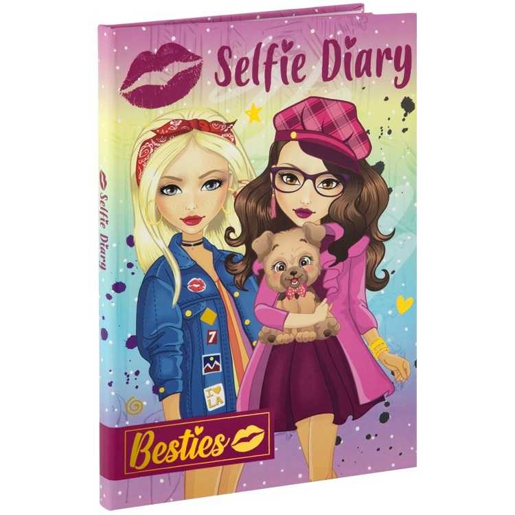 Agenda Besties Selfie 21x15 cm, 50 de file cu Stilou Magic Grafix GR140009