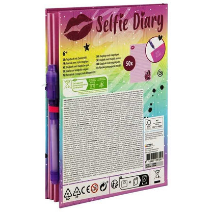 Agenda Besties Selfie 21x15 cm, 50 de file cu Stilou Magic Grafix GR140009