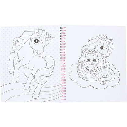 Carte de colorat cu paiete Miss Melody Ylvi Depesche PT12492