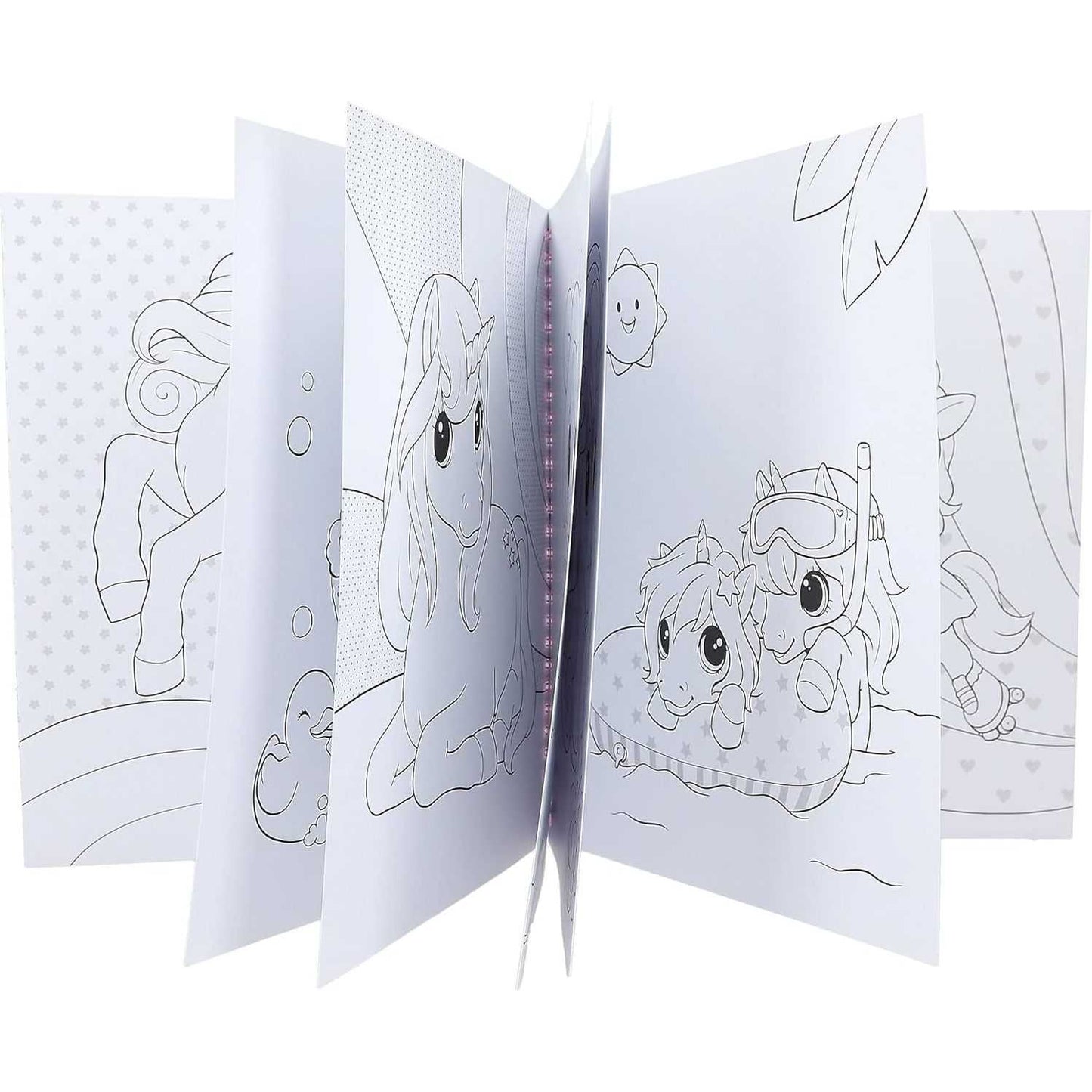 Carte de colorat cu paiete Miss Melody Ylvi Depesche PT12492