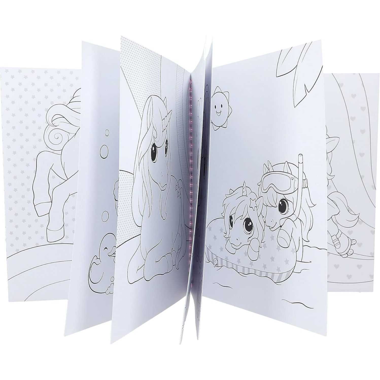 Carte de colorat cu paiete Miss Melody Ylvi Depesche PT12492