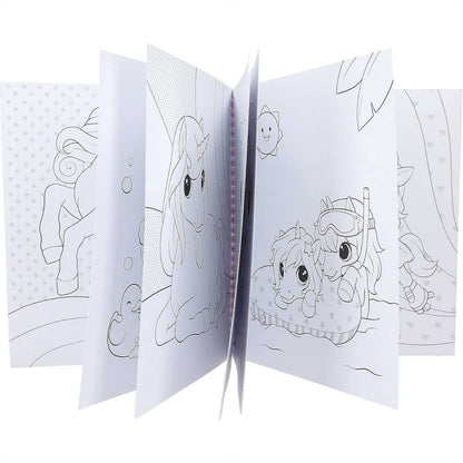 Carte de colorat cu paiete Miss Melody Ylvi Depesche PT12492