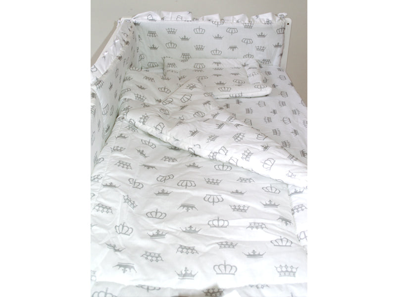 Lenjerie MyKids Coronite Alb 4 Piese 120x60