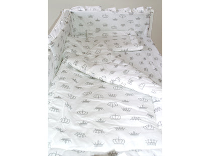 Lenjerie MyKids Coronite Alb 4 Piese 120x60