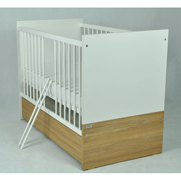 Patut Drewex New York cu sertar - Alb + Saltea Cocos 8 Cm