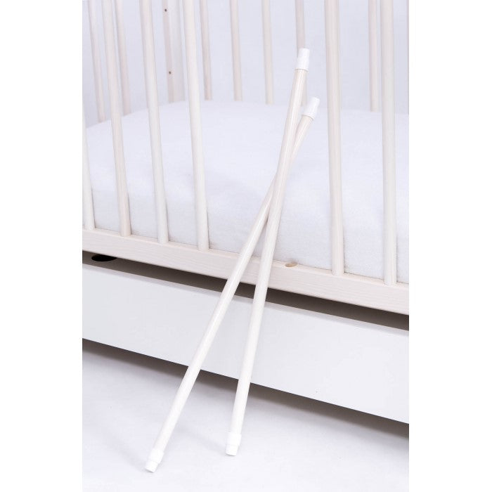 Patut Drewex Lulaya cu sertar - Alb + Saltea Cocos 8 Cm