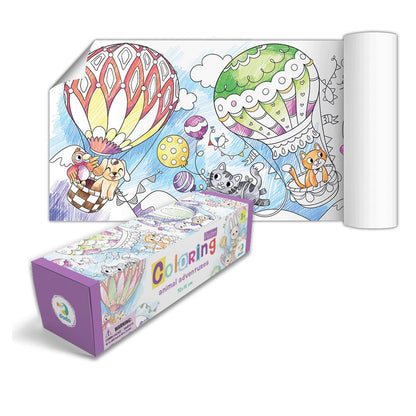 Poster de colorat - Aventurile animalutelor