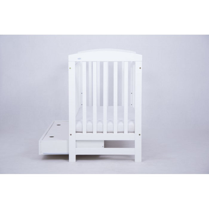 Patut Drewex Olek cu sertar - Alb + Saltea Cocos 8 Cm