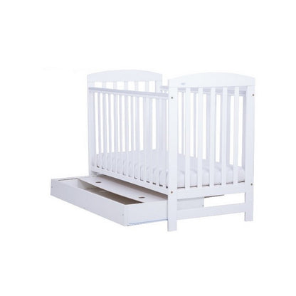 Patut Drewex Olek cu sertar - Alb + Saltea Cocos 8 Cm