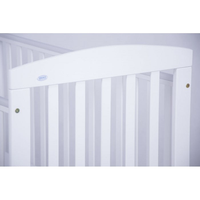 Patut Drewex Olek cu sertar - Alb + Saltea Cocos 8 Cm