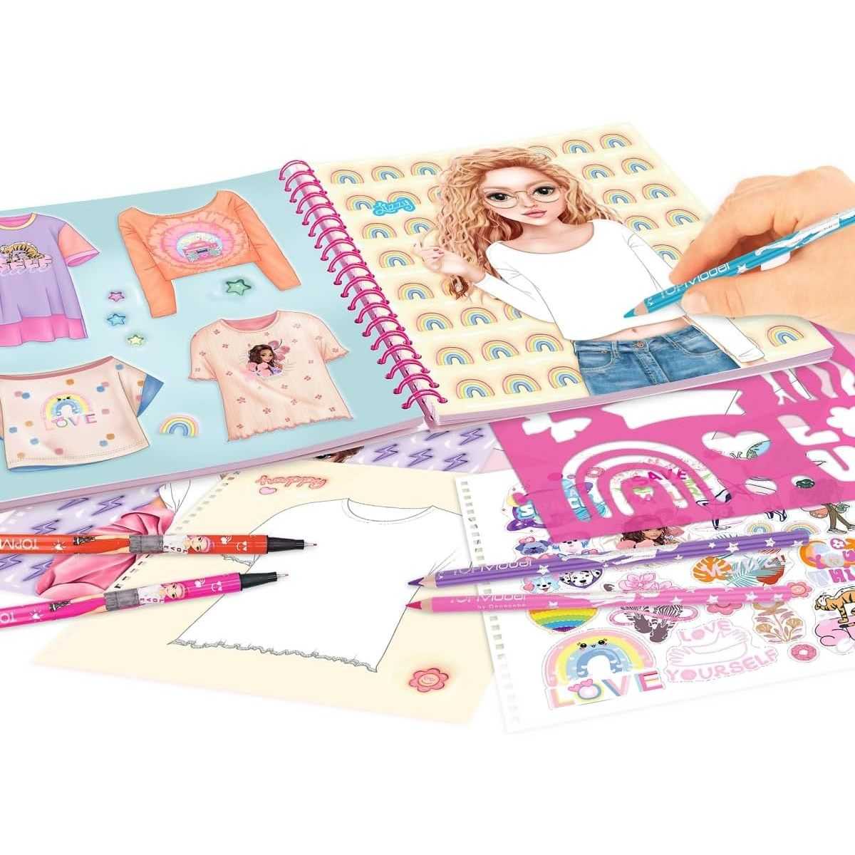 Carte de colorat TOPModel T-Shirt Talita Designer Depesche PT12769