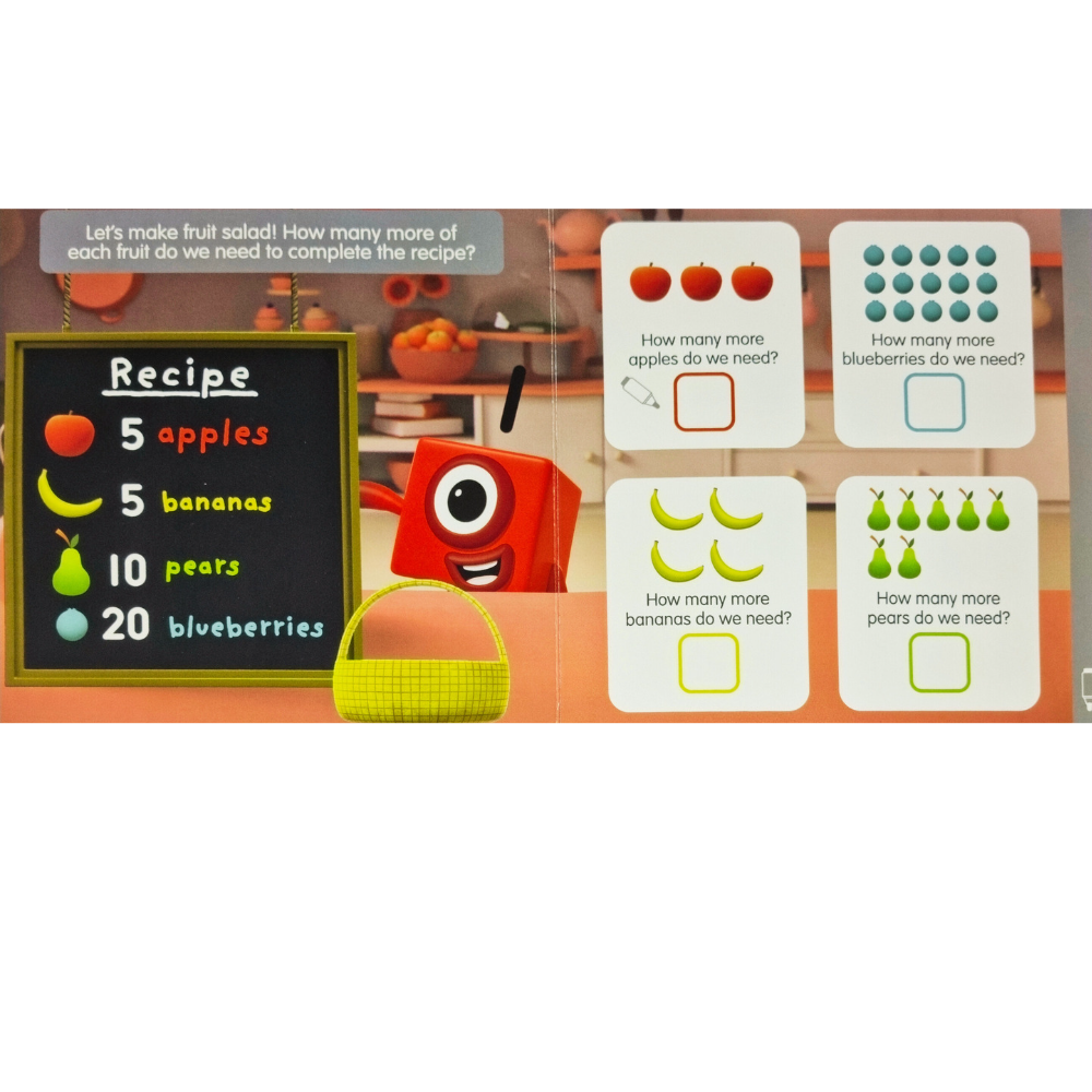 Carticica Scriu si sterg Numberblocks - Legaturi numerice