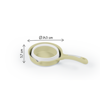 Recipient pliabil cu maner pentru baie - Verde Eco