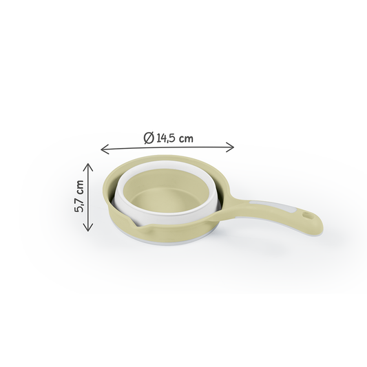 Recipient pliabil cu maner pentru baie - Verde Eco