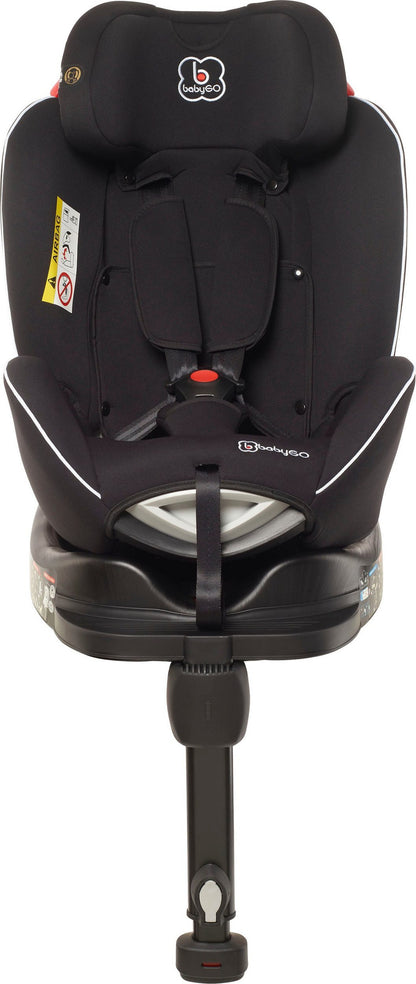 BabyGo - Scaun auto rotativ Fixleg 360 Black, 0-25 kg