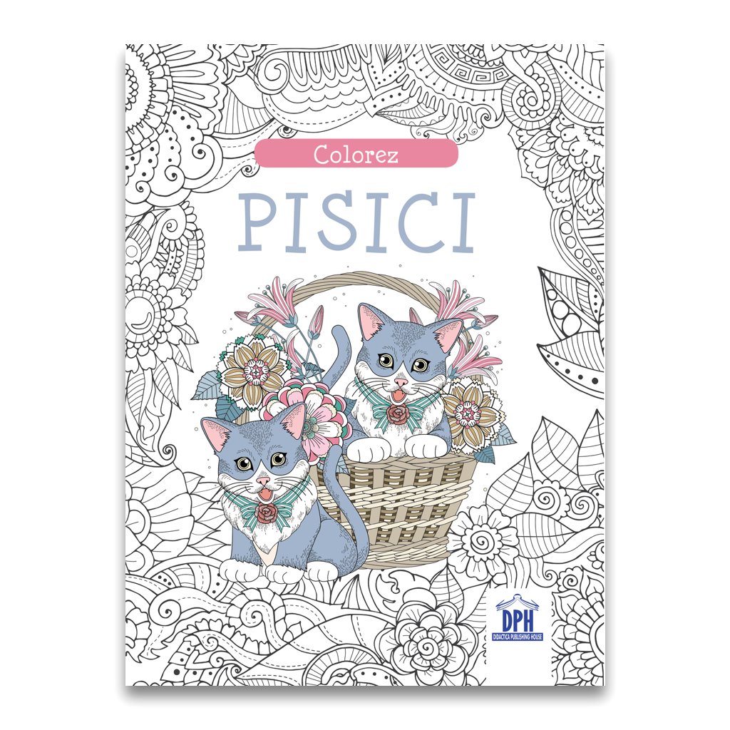 Colorez pisici - carte de colorat