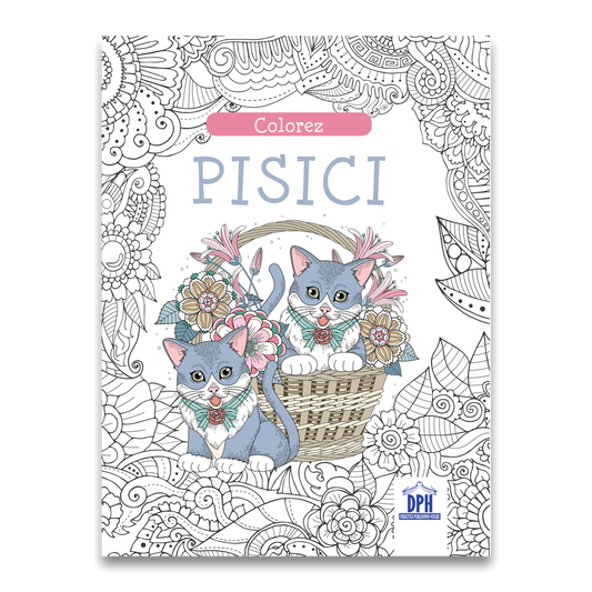 Colorez pisici - carte de colorat