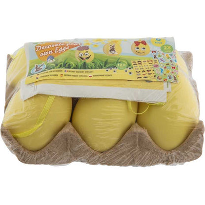 Set 6 oua pentru Paste cu 3 foi cu stickere si 12 ochi miscatori Grafix GR810034G