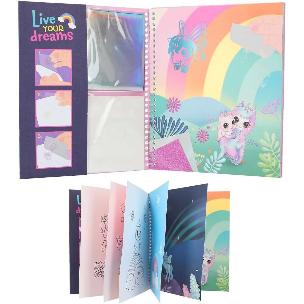 Carte de colorat Ylvi Stick and Shine Depesche PT12472