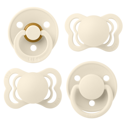 BIBS - Set 4 suzete Try-it collection 0 luni +-Ivory