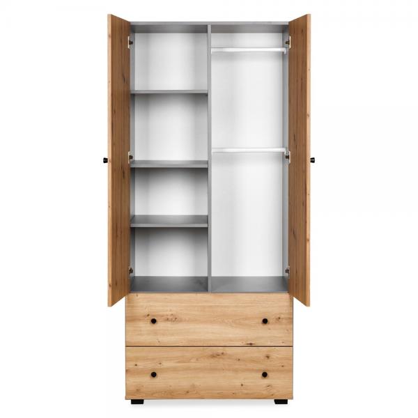 Mobilier Camera copii Si Bebelusi KLUPS PAULINE Grafit-Stejar