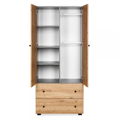 Mobilier Camera copii Si Bebelusi KLUPS PAULINE Grafit-Stejar