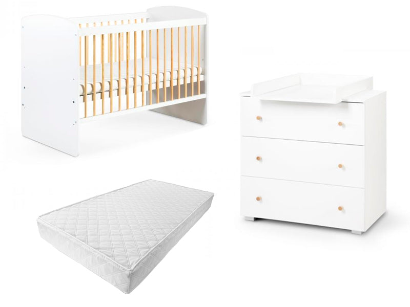 Mobilier Camera copii Si Bebelusi KLUPS Karolina Alb Natur