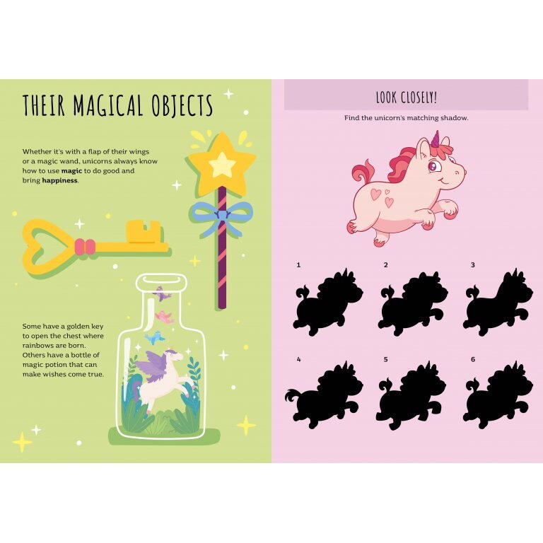 Carte de activitati cu abtibilduri - Unicorni magici