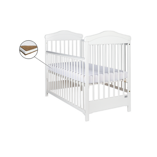 Patut Drewex Hippo culisant - Alb + Saltea Cocos 10 Cm