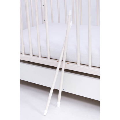 Patut Drewex Laura cu sertar - Alb + Saltea Cocos 10 Cm