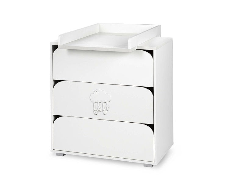 Comoda de infasat Klups NEL Cloud Alb