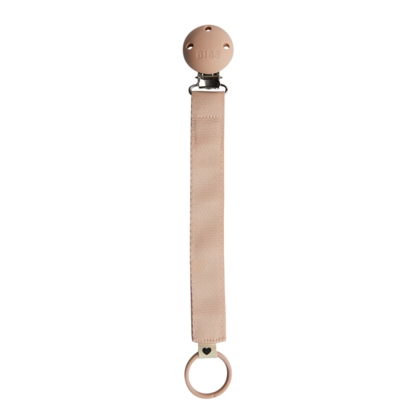 BIBS - Lantisor clip Ribbon pentru suzeta, Blush