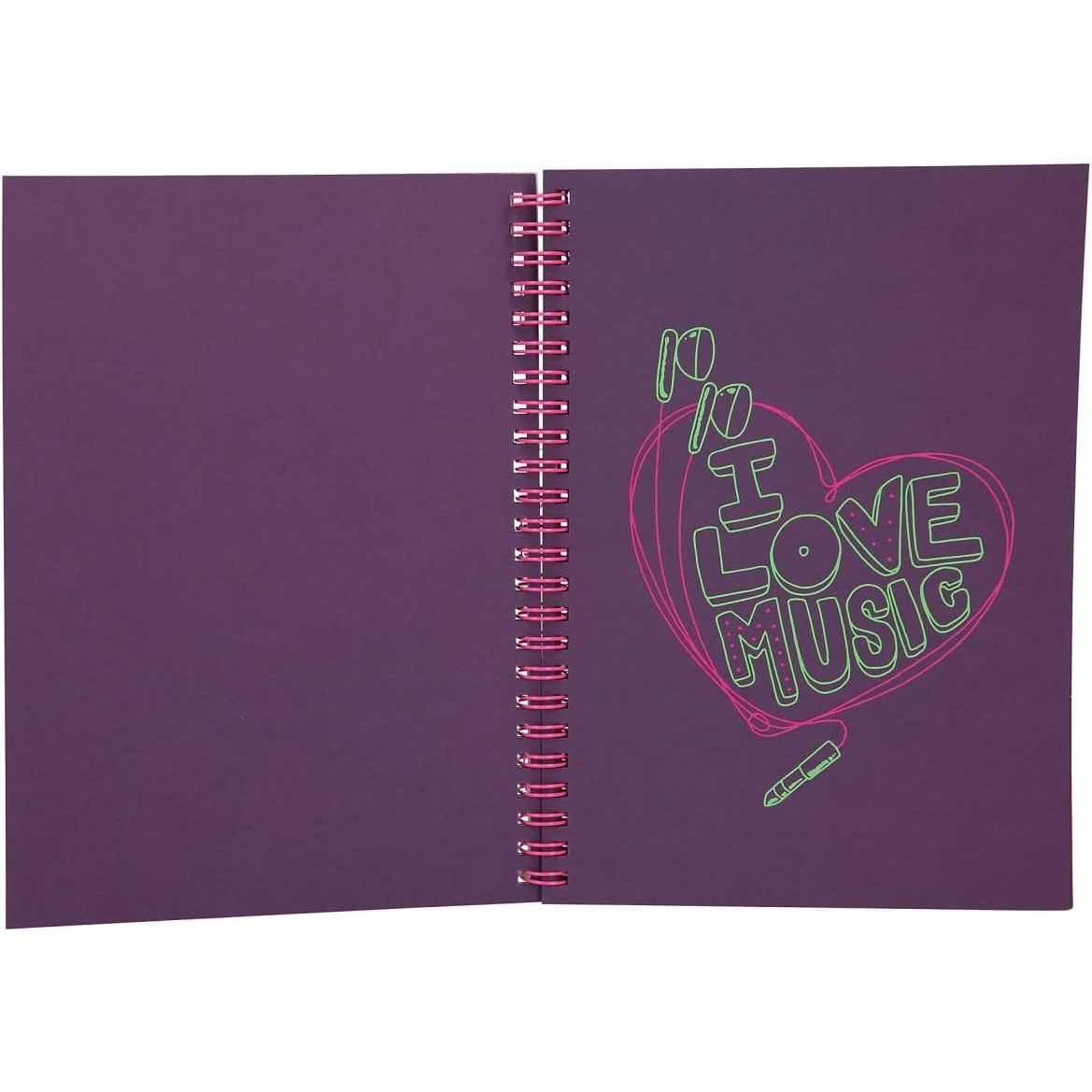 Carte de Colorat TOPModel Neon Doodle Depesche PT11932