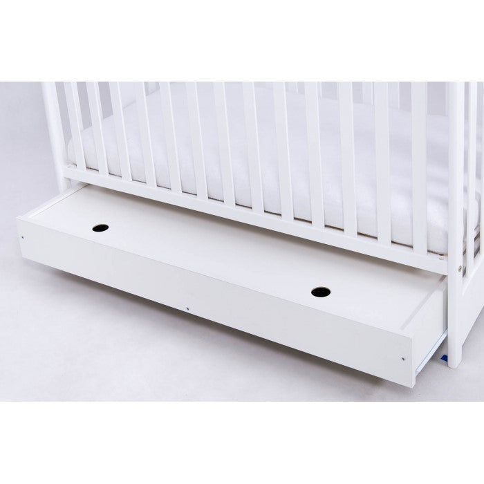 Patut Drewex Natalia cu sertar - Alb + Saltea Cocos 10 Cm