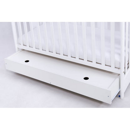 Patut Drewex Natalia cu sertar - Alb + Saltea Cocos 10 Cm