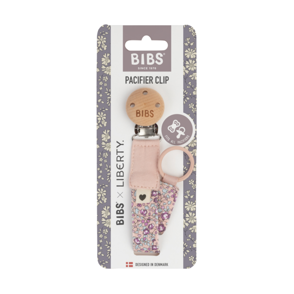 BIBS x LIBERTY - Lantisor clip pentru suzeta, Eloise Blush