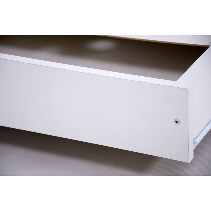 Patut Drewex Olek cu sertar - Alb + Saltea Cocos 10 Cm