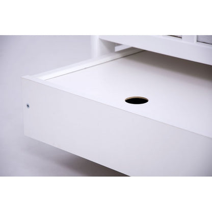 Patut Drewex Olek cu sertar - Alb + Saltea Cocos 10 Cm