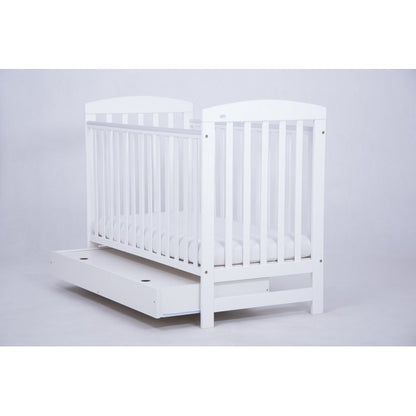 Patut Drewex Olek cu sertar - Alb + Saltea Cocos 10 Cm