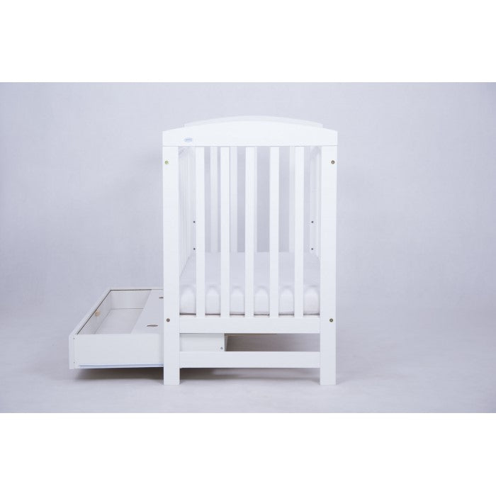 Patut Drewex Olek cu sertar - Alb + Saltea Cocos 10 Cm