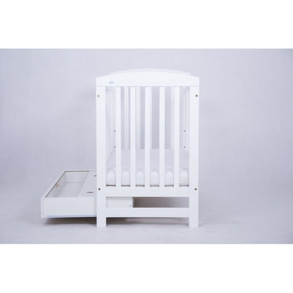 Patut Drewex Olek cu sertar - Alb + Saltea Cocos 10 Cm