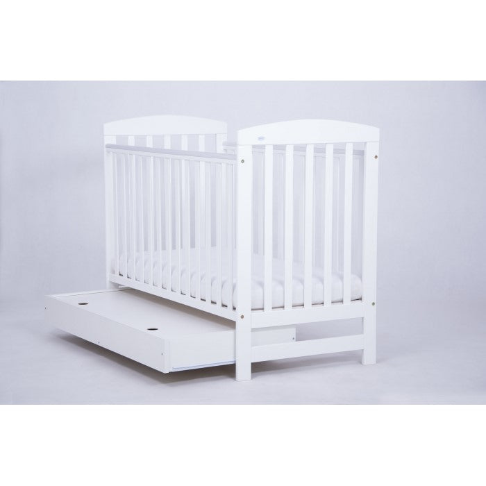 Patut Drewex Olek cu sertar - Alb + Saltea Cocos 10 Cm