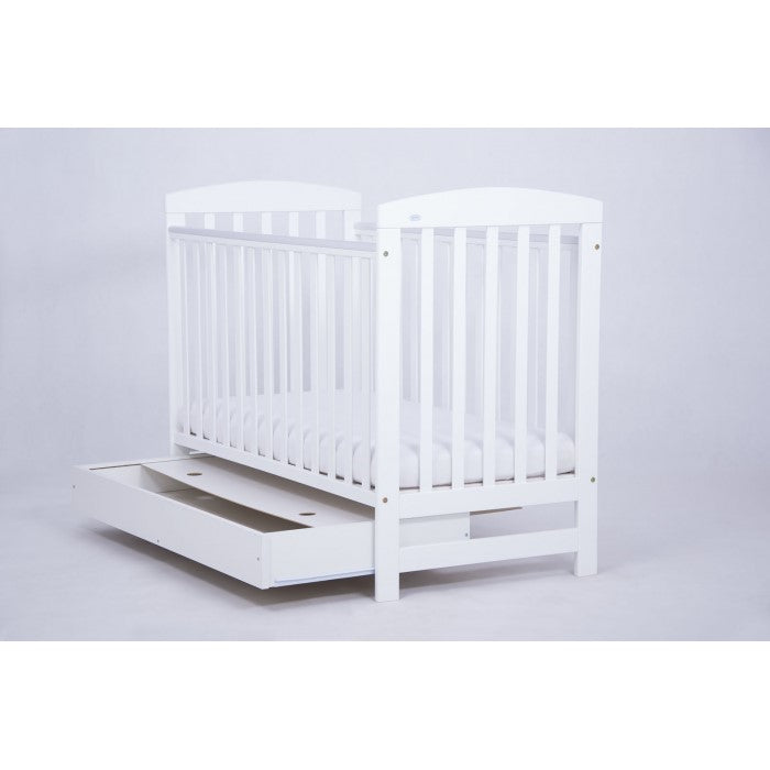 Patut Drewex Olek cu sertar - Alb + Saltea Cocos 10 Cm