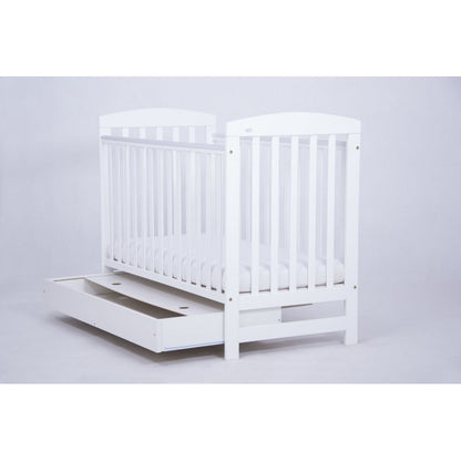 Patut Drewex Olek cu sertar - Alb + Saltea Cocos 10 Cm