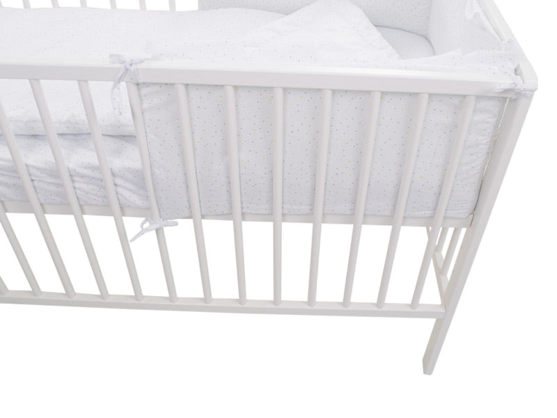 Lenjerie MyKids Little Stars Verde 4 Piese 120x60